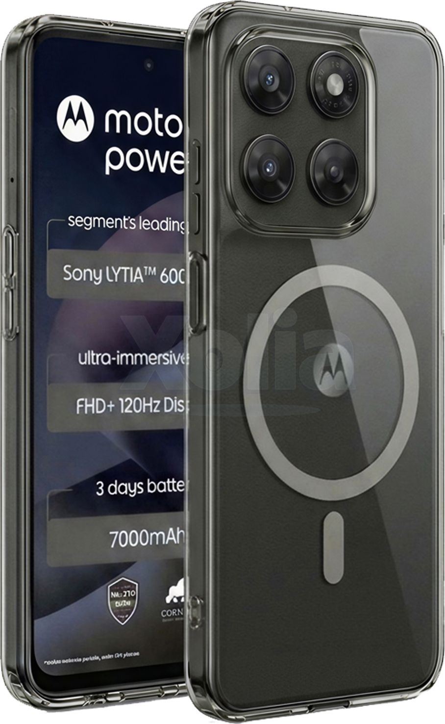 Xolia Anti Yellow Back Cover for Motorola G77 Power 5G (Black, Anti-Yellow, Polycarbonate, Pack of: 1)