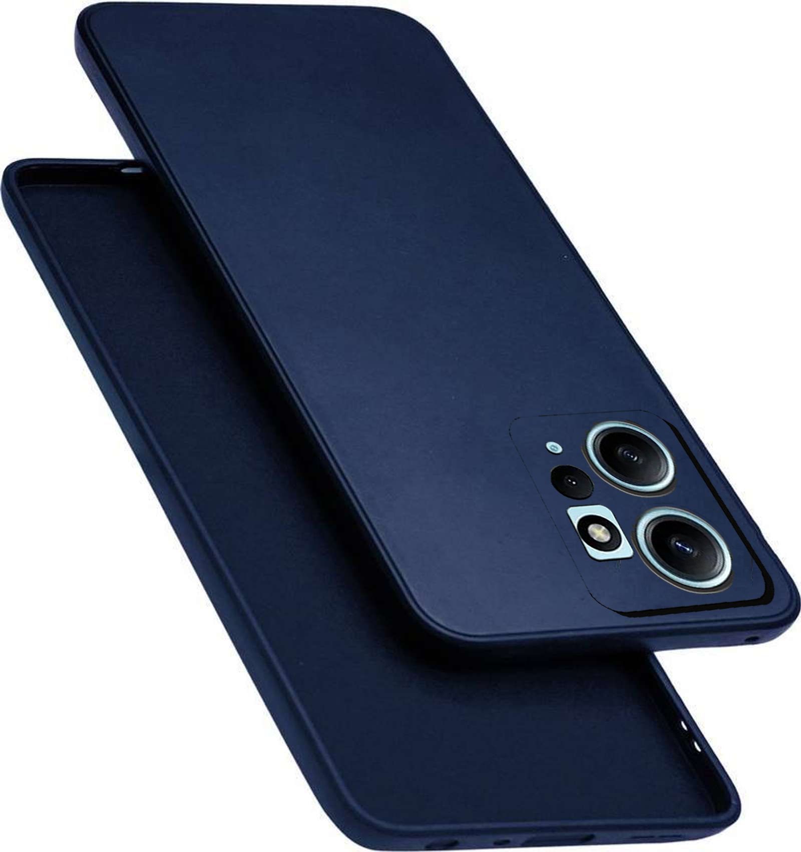 Xolia Back Cover for Redmi Note 12 4G (Blue, Dual Protection, Silicon, Pack of: 1)