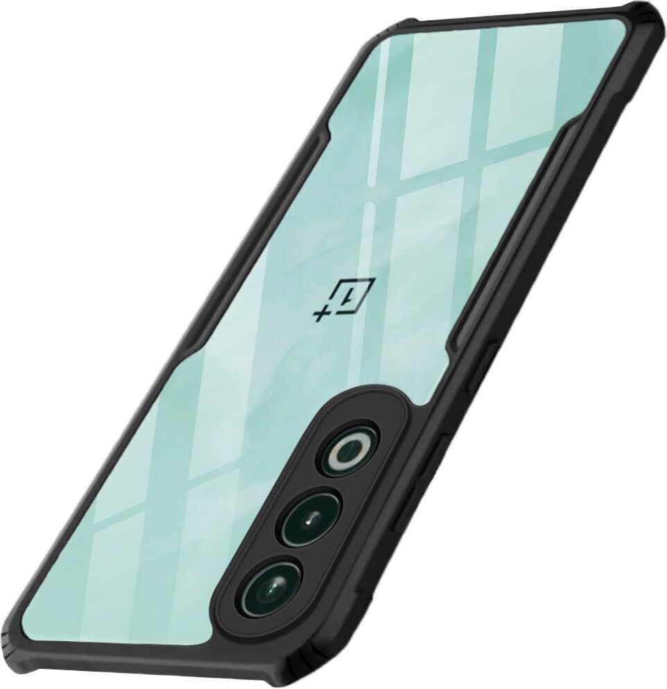 Micvir Back Cover for OnePlus Nord CE 4 5G (Transparent, Black, Shock Proof, Polycarbonate, Pack of: 1)