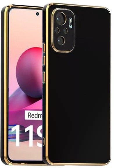 Micvir Back Cover for Mi Redmi Note 10, Mi Redmi Note 10S, Redmi Note 11 SE (Black, Silicon, Pack of: 1)