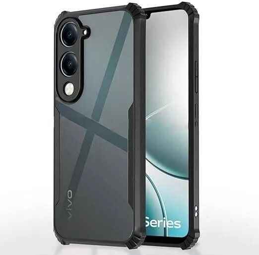 Black Border - Transparent Back iPaky Mobile Back Cover Case