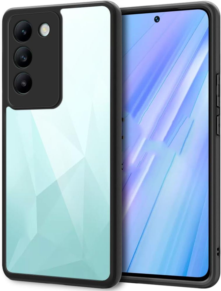 Micvir Back Cover for Realme Narzo 80x 5G (Transparent, Black, Shock Proof, Pack of: 1) — image 1 of 1