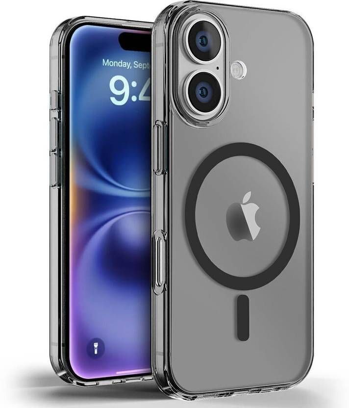 Xolia Back Cover for Apple iPhone 16 (Black, Shock Proof, Polycarbonate, Pack of: 1)