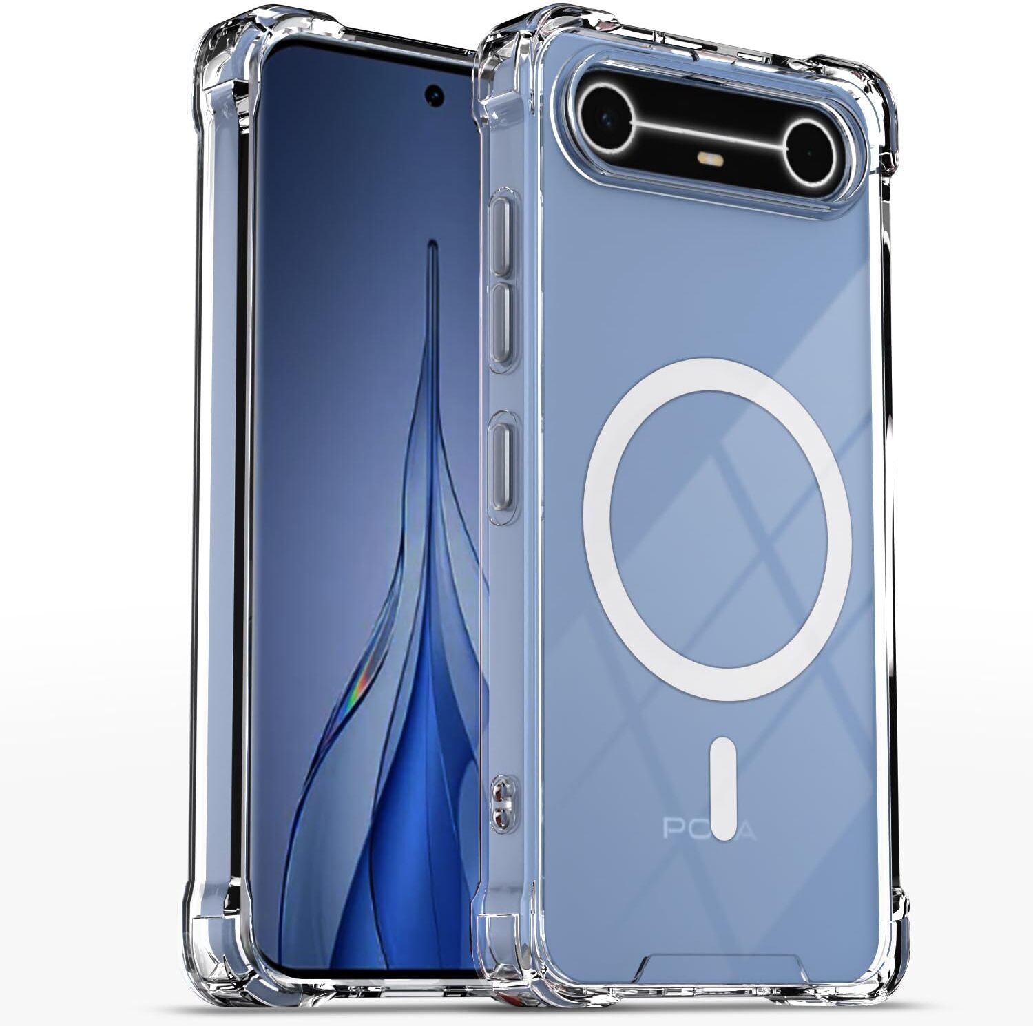 Xolia Back Cover for Tecno Pova Slim 5G (Transparent, Shock Proof, Polycarbonate, Silicon, Pack of: 1)