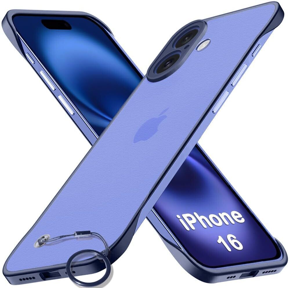 Micvir Back Cover for Apple iPhone 16 (Blue, Pack of: 1) — image 1 of 5