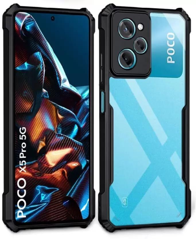 Black Border - Transparent Back iPaky Mobile Back Cover Case