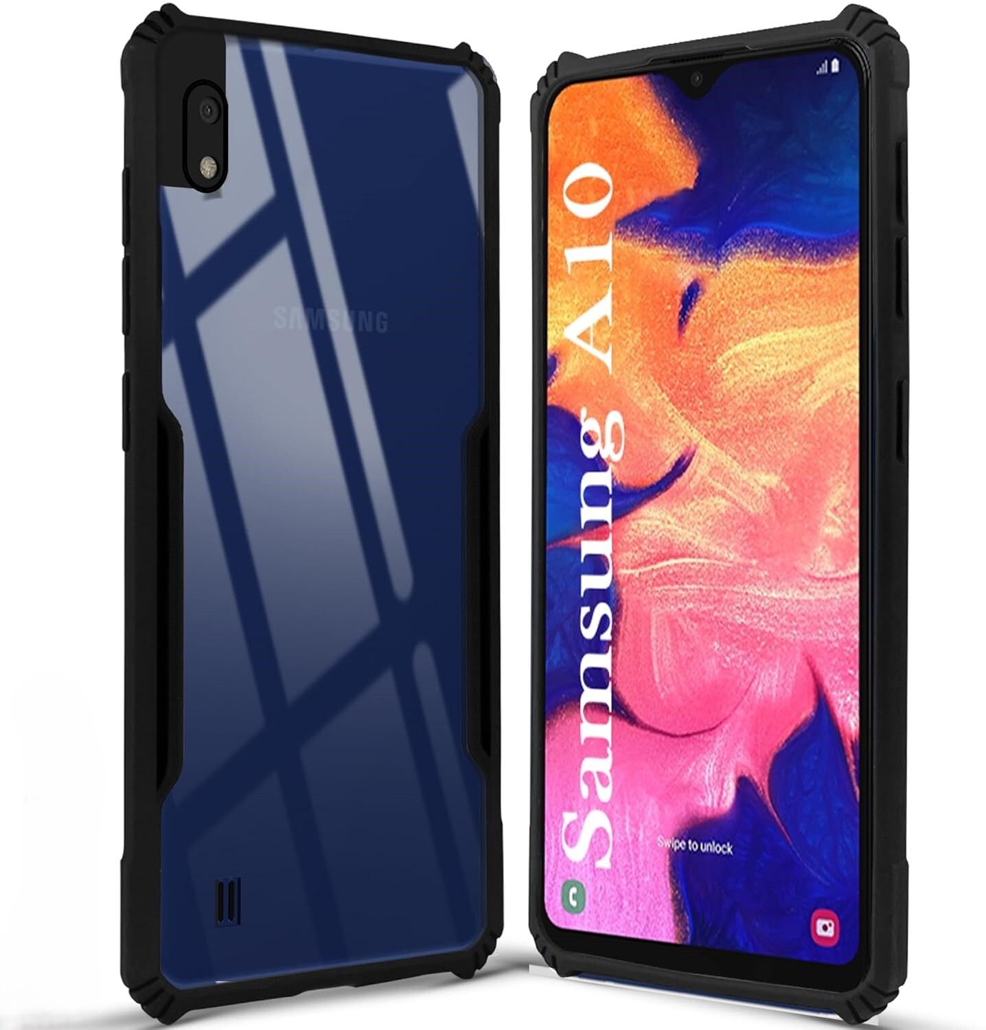 Black Border - Transparent Back iPaky Mobile Back Cover Case
