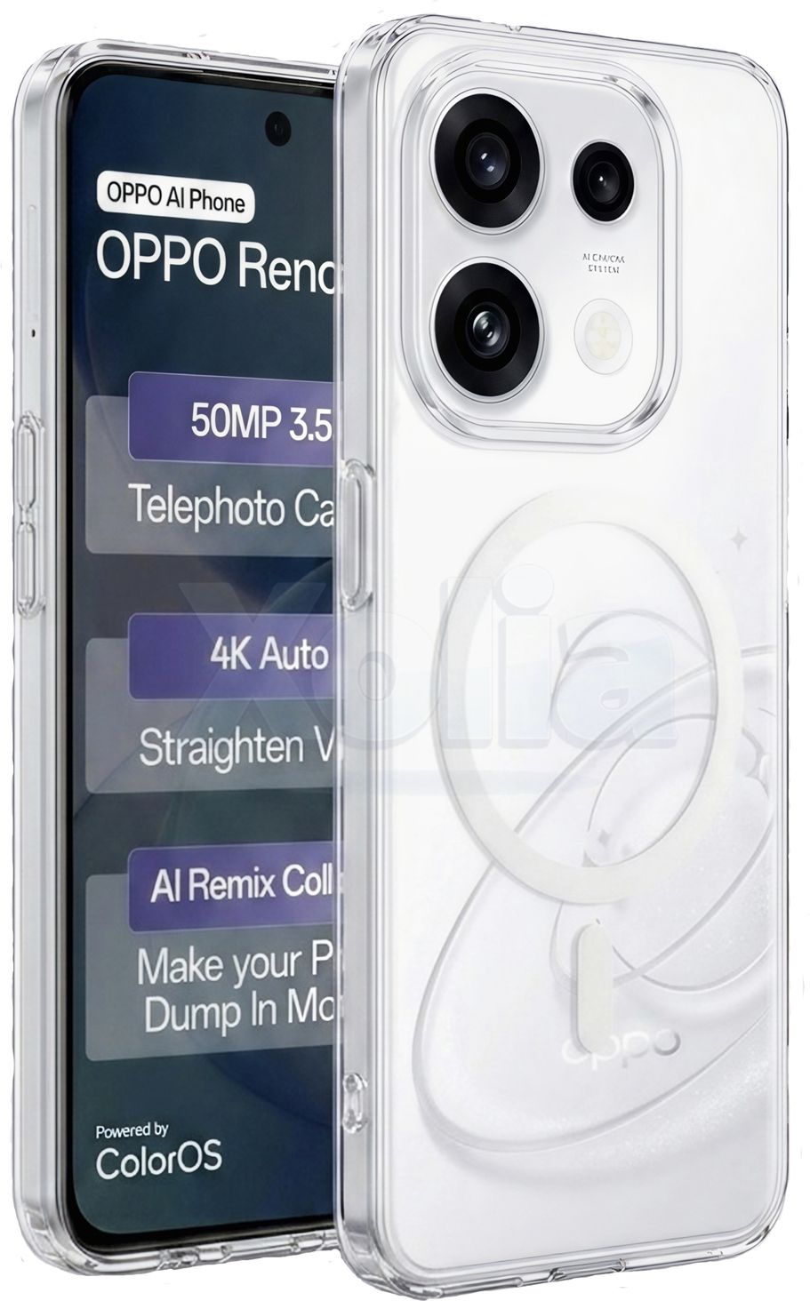 Xolia Anti Yellow Back Cover for Oppo Reno 16c 5G (Transparent, Anti-Yellow, Polycarbonate, Pack of: 1)