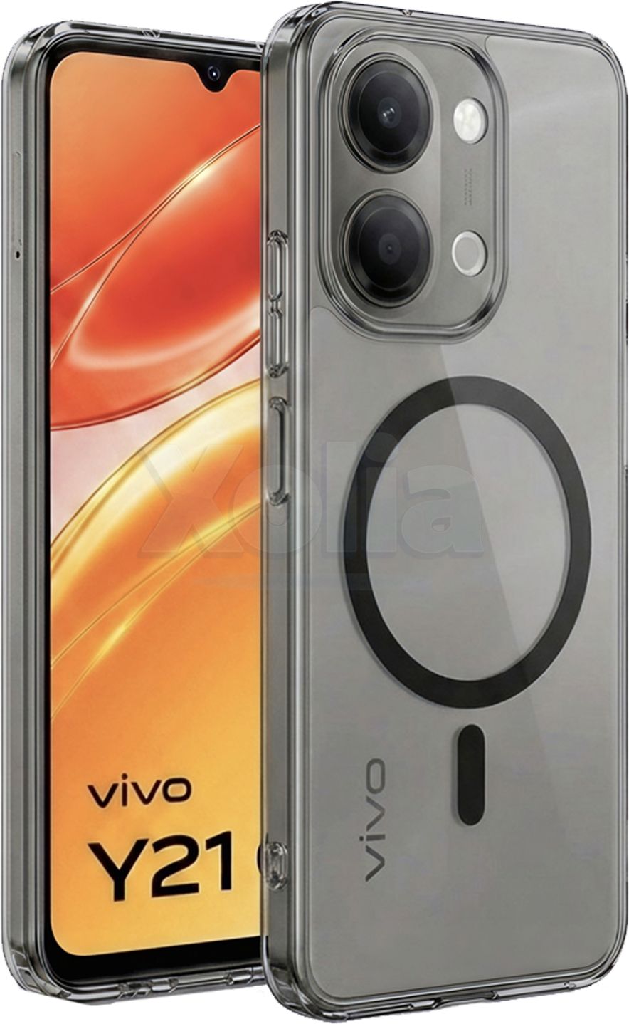 Xolia Anti Yellow Back Cover for Vivo Y21 5G (Black, Anti-Yellow, Polycarbonate, Pack of: 1)