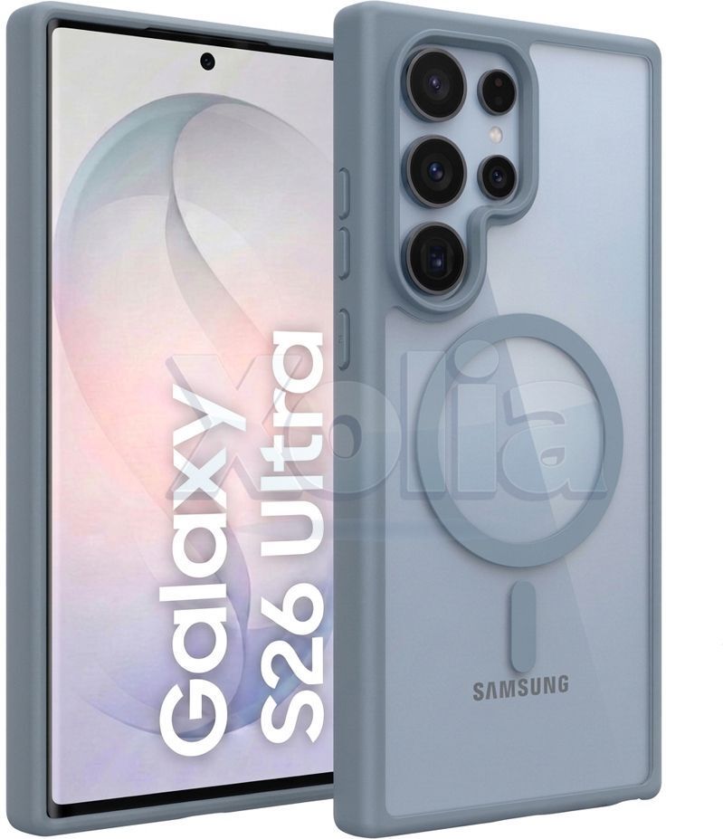 Xolia Back Cover for Samsung Galaxy S26 Ultra 5G (Grey, Shock Proof, Polycarbonate, Silicon, Pack of: 1)