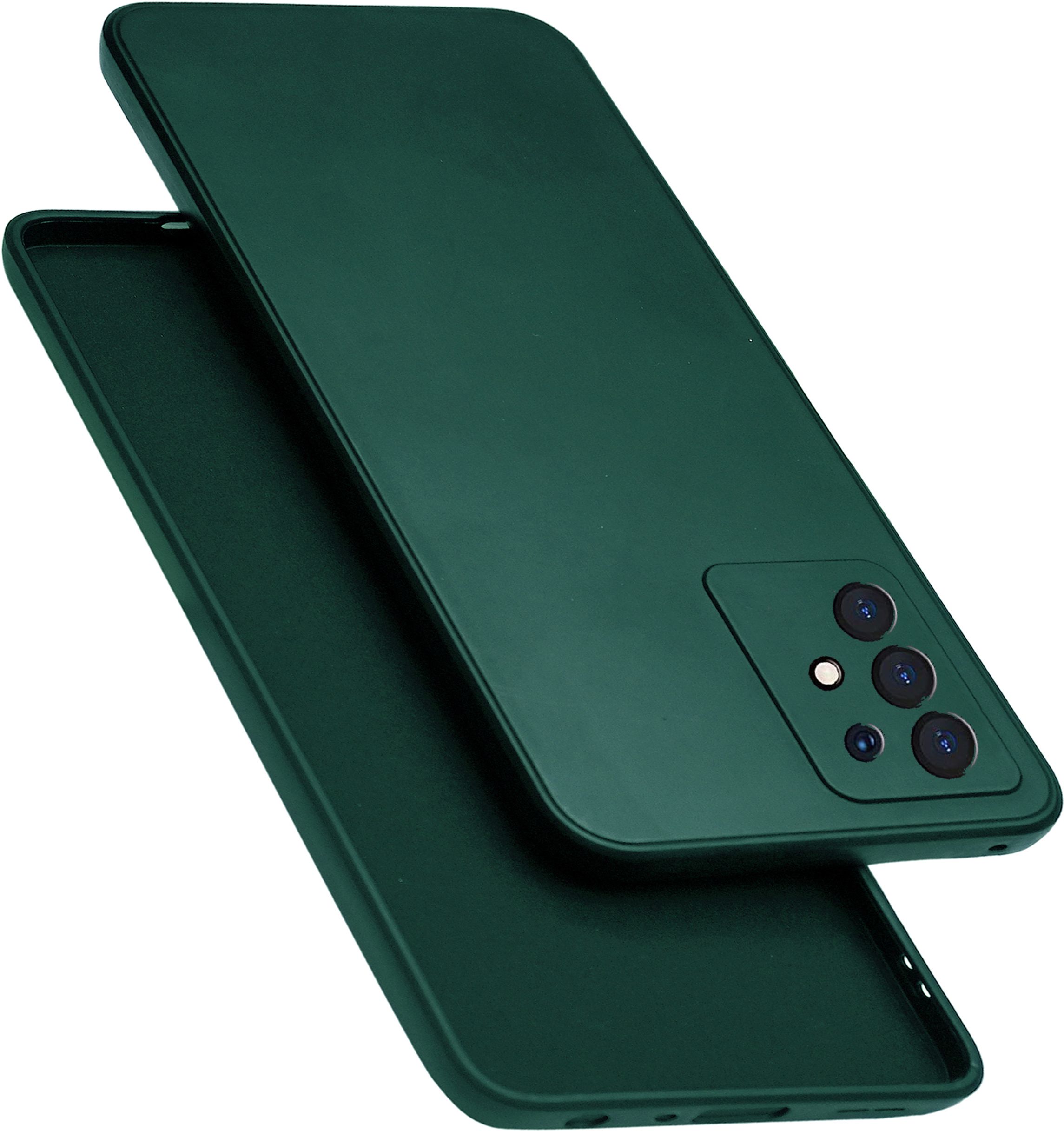 Micvir Back Cover for Samsung Galaxy A13 (Green, Dual Protection, Silicon, Pack of: 1)