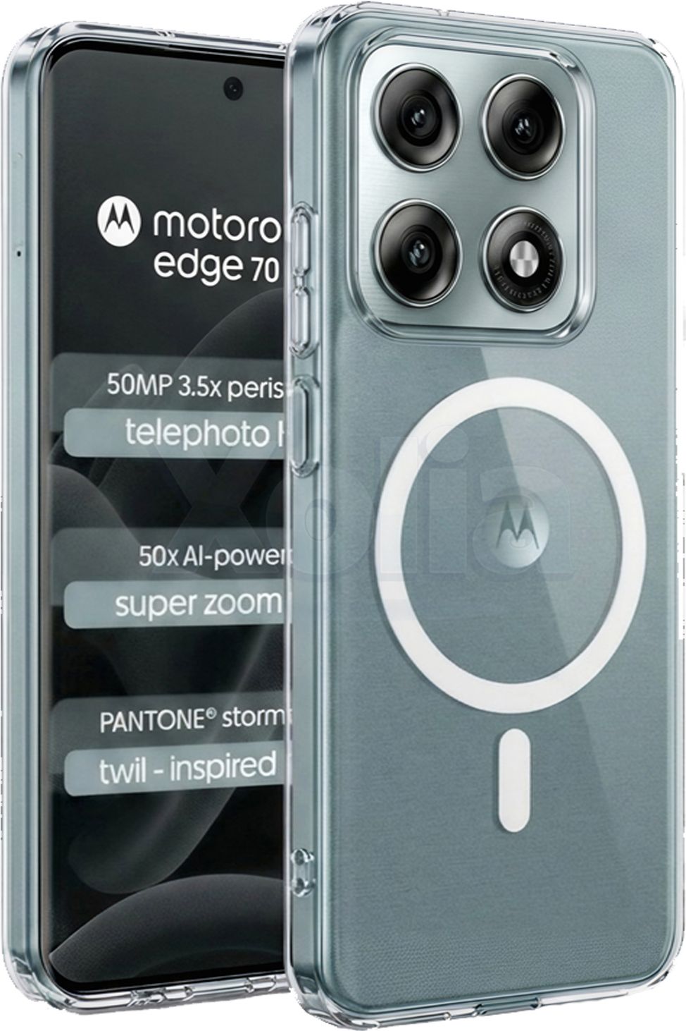 Xolia Anti Yellow Back Cover for Motorola Edge 70 Pro Plus 5G (Transparent, Anti-Yellow, Polycarbonate, Pack of: 1)