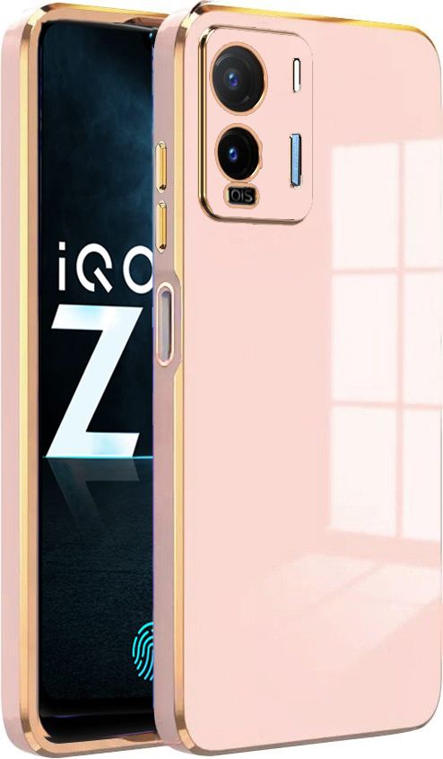 Micvir Back Cover for iQOO Z7 5G, iQOO Z7s 5G (Pink, Silicon, Pack of: 1)
