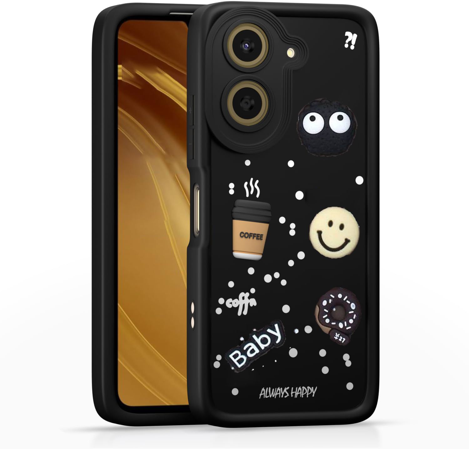 Micvir Back Cover for Redmi A5 (Black, Silicon, Pack of: 1) — image 1 of 1