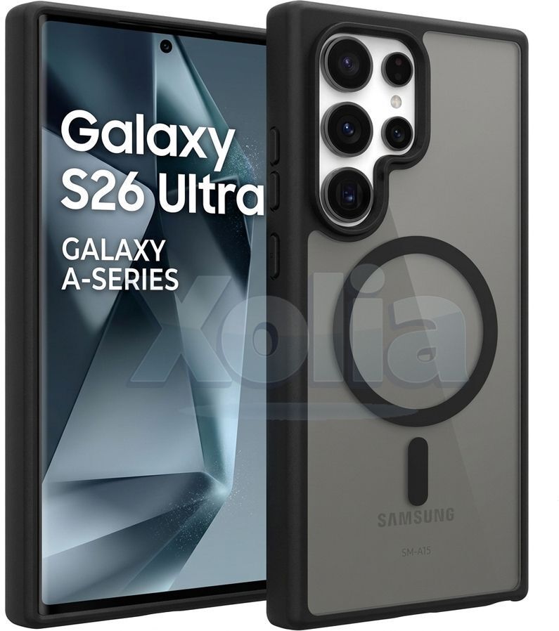 Xolia Back Cover for Samsung Galaxy S26 Ultra 5G (Black, Shock Proof, Polycarbonate, Silicon, Pack of: 1)