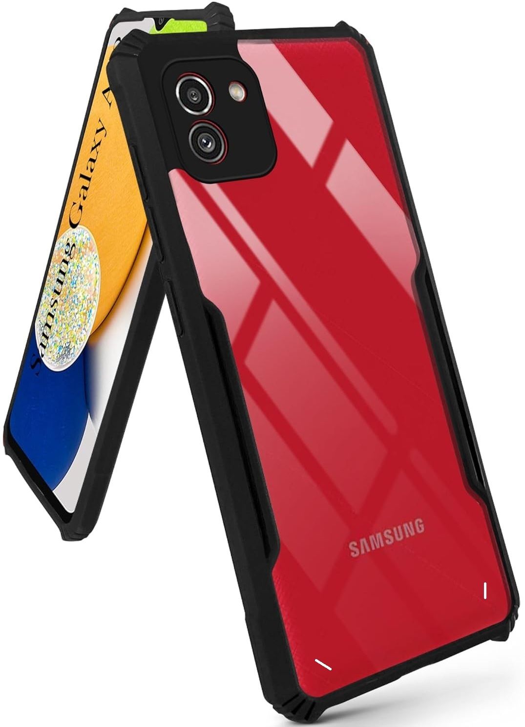 Black Border - Transparent Back iPaky Mobile Back Cover Case