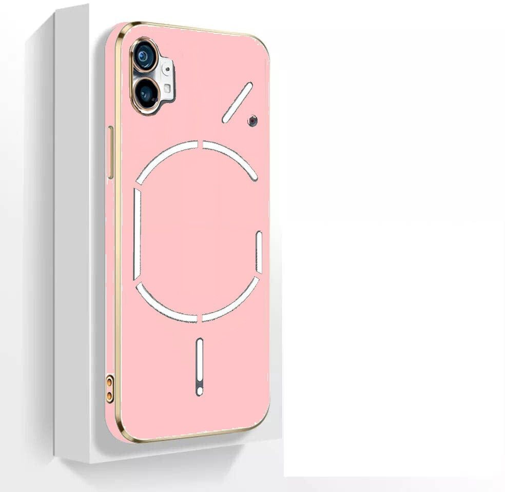 Micvir Back Cover for Nothing Phone (1), Nothing Phone1, Nothing Phone 1 (Pink, Silicon, Pack of: 1)
