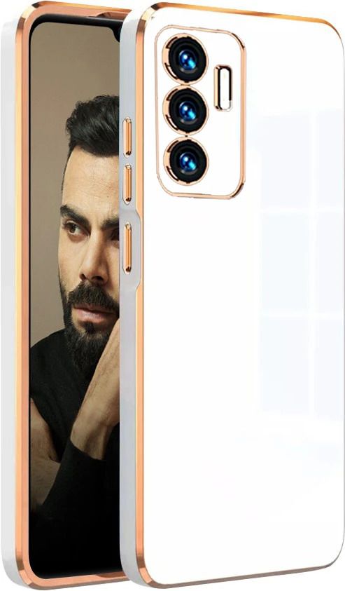 Micvir Back Cover for Vivo V23e 5G, vivo y75 4G (White, Silicon, Pack of: 1)