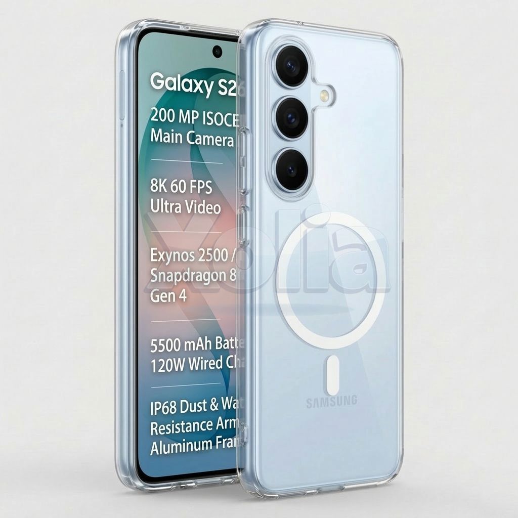 Xolia Anti Yellow Back Cover for Samsung Galaxy S26 5G (Transparent, Anti-Yellow, Polycarbonate, Pack of: 1)