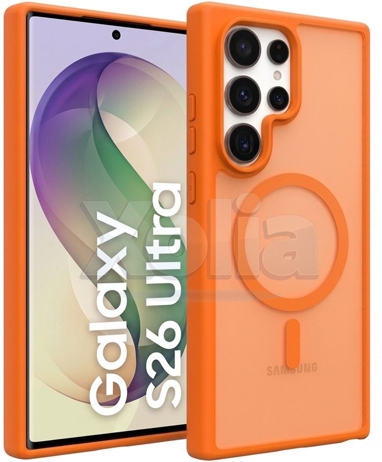 Xolia Back Cover for Samsung Galaxy S26 Ultra 5G (Orange, Shock Proof, Polycarbonate, Silicon, Pack of: 1)