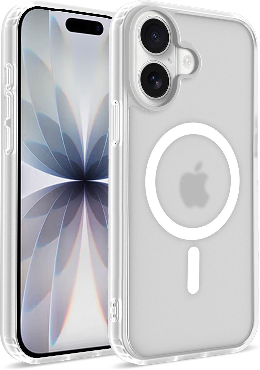 Xolia Back Cover for Apple iPhone 16 (White, Shock Proof, Polycarbonate, Silicon, Pack of: 1)