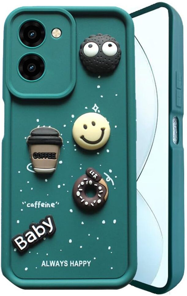 Micvir Back Cover for Vivo Y18e (Green, Silicon, Pack of: 1)