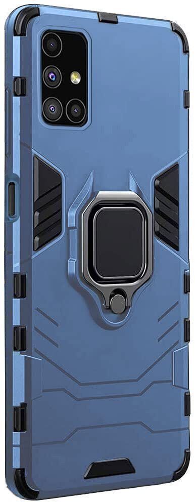 Micvir Back Cover for Samsung Galaxy M31s (Transparent, Blue, Shock Proof, Plastic, Silicon, Pack of: 1)
