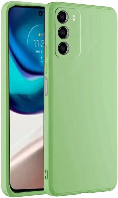 Micvir Back Cover for MOTOROLA g42 (Green, Dual Protection, Silicon, Pack of: 1)