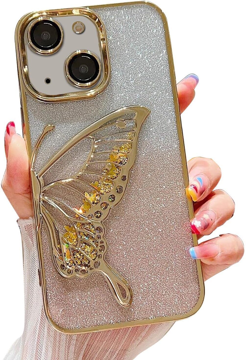 Micvir Back Cover for Apple iPhone 14 Plus (Gold, Silicon, Pack of: 1) — image 1 of 1
