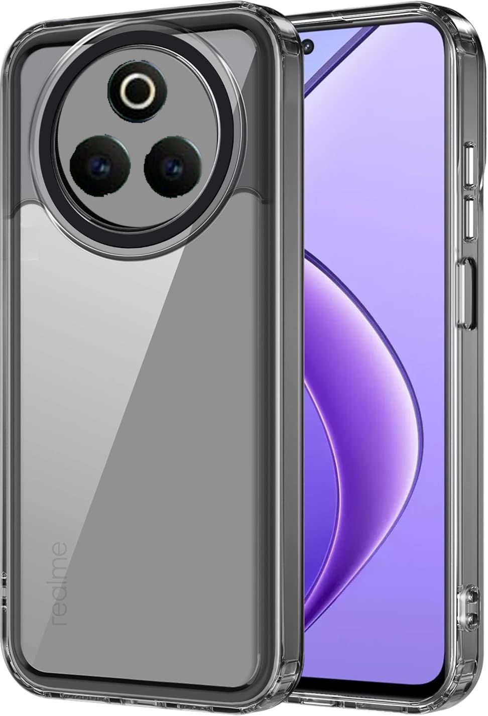 Micvir Back Cover for Realme P3 Pro 5G (Black, Shock Proof, Polycarbonate, Pack of: 1) — image 1 of 1