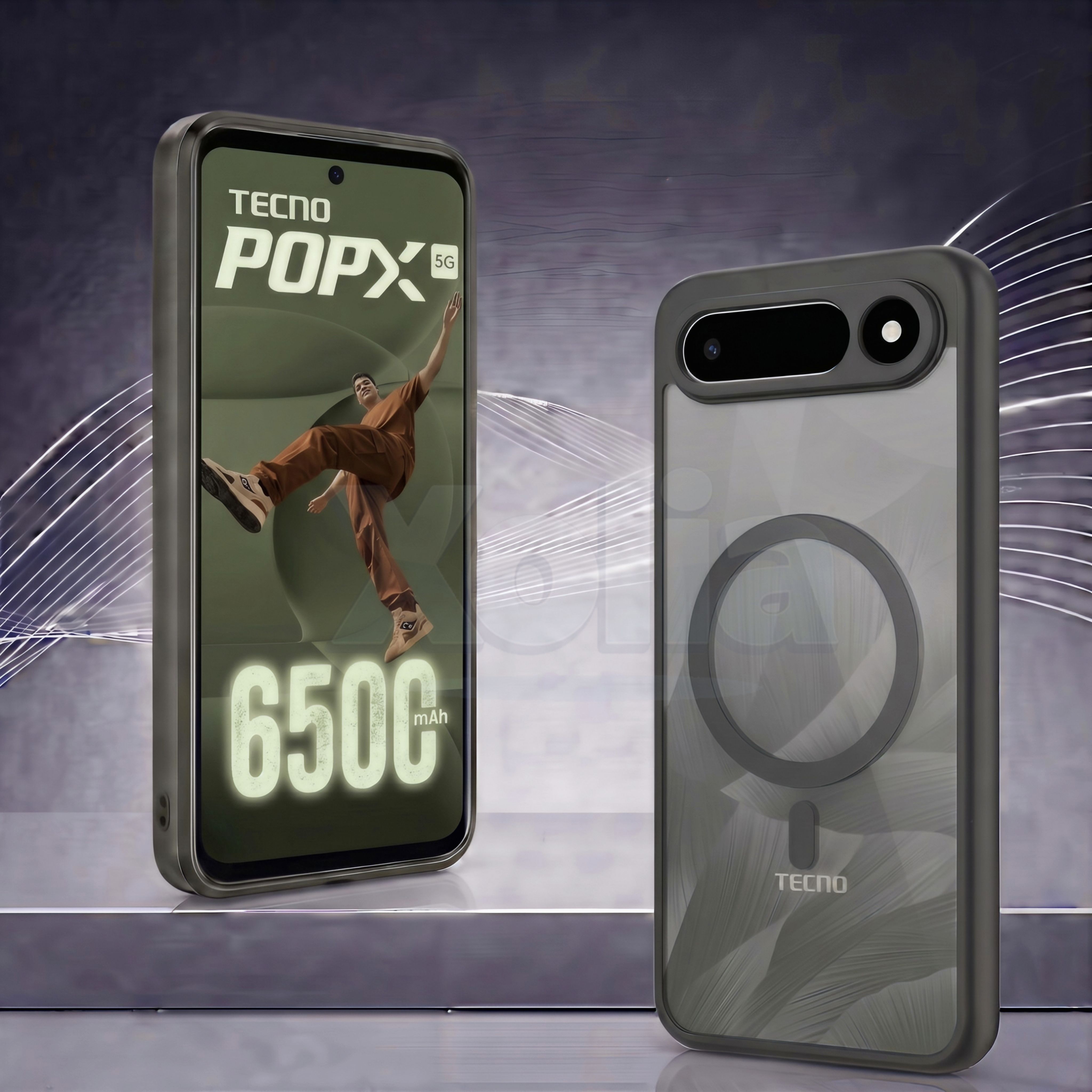 Xolia Back Cover for Tecno POP X 5G (Black, Shock Proof, Polycarbonate, Silicon, Pack of: 1) — image 2 of 4