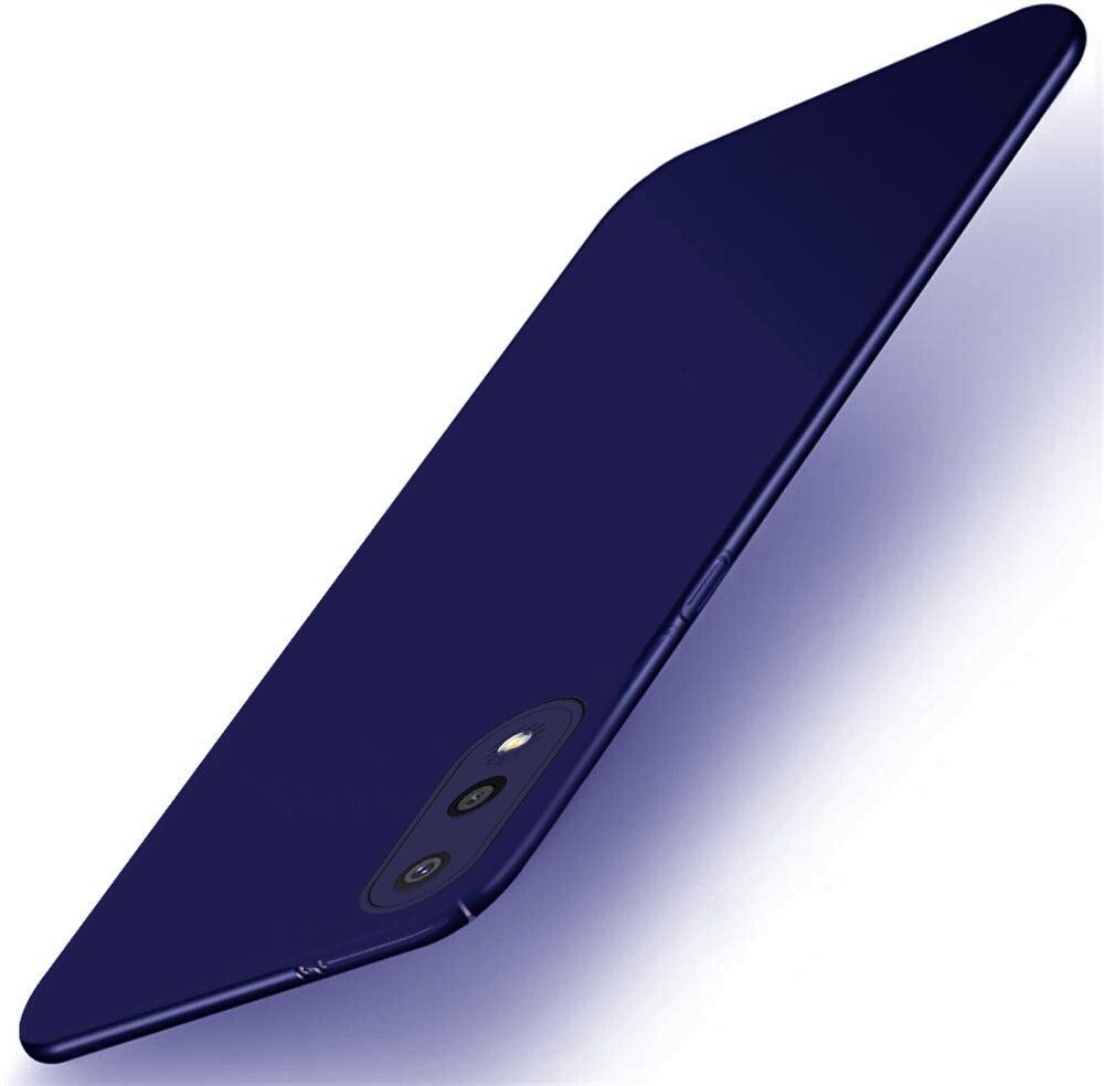 Micvir Back Cover for Samsung Galaxy M02 (Blue, Dual Protection, Polycarbonate, Pack of: 1)