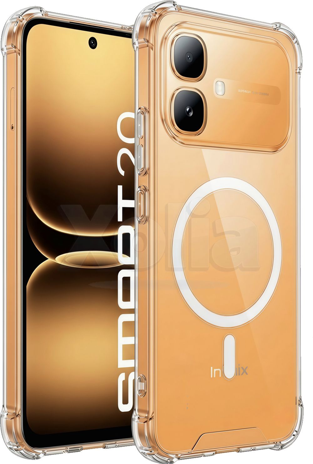 Xolia Back Cover for Infinix Smart 20 5G (Transparent, Shock Proof, Polycarbonate, Silicon, Pack of: 1) — image 1 of 1