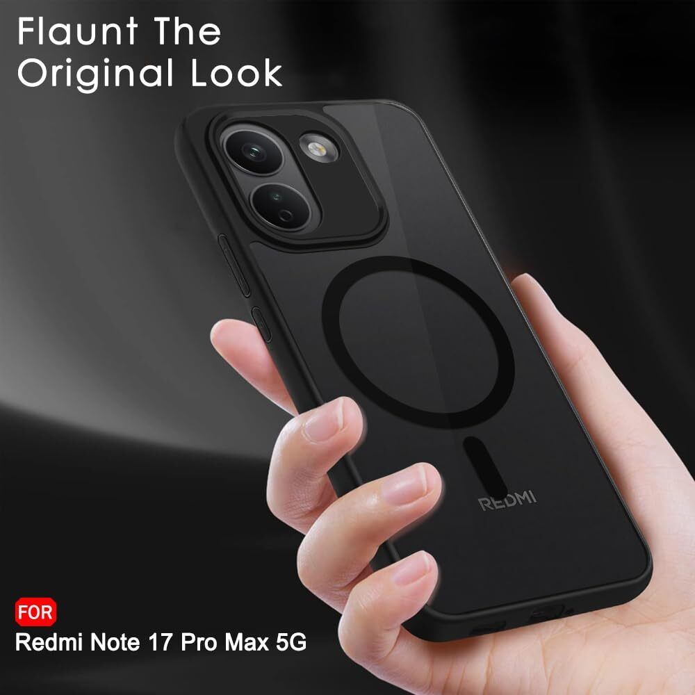 Xolia Back Cover for Redmi Note 17 Pro Max 5G (Black, Shock Proof, Polycarbonate, Silicon, Pack of: 1) — image 5 of 5
