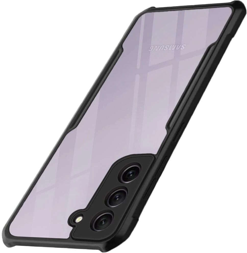 Micvir Back Cover for Samsung Galaxy S21 FE 5G (Transparent, Black, Shock Proof, Polycarbonate, Pack of: 1)