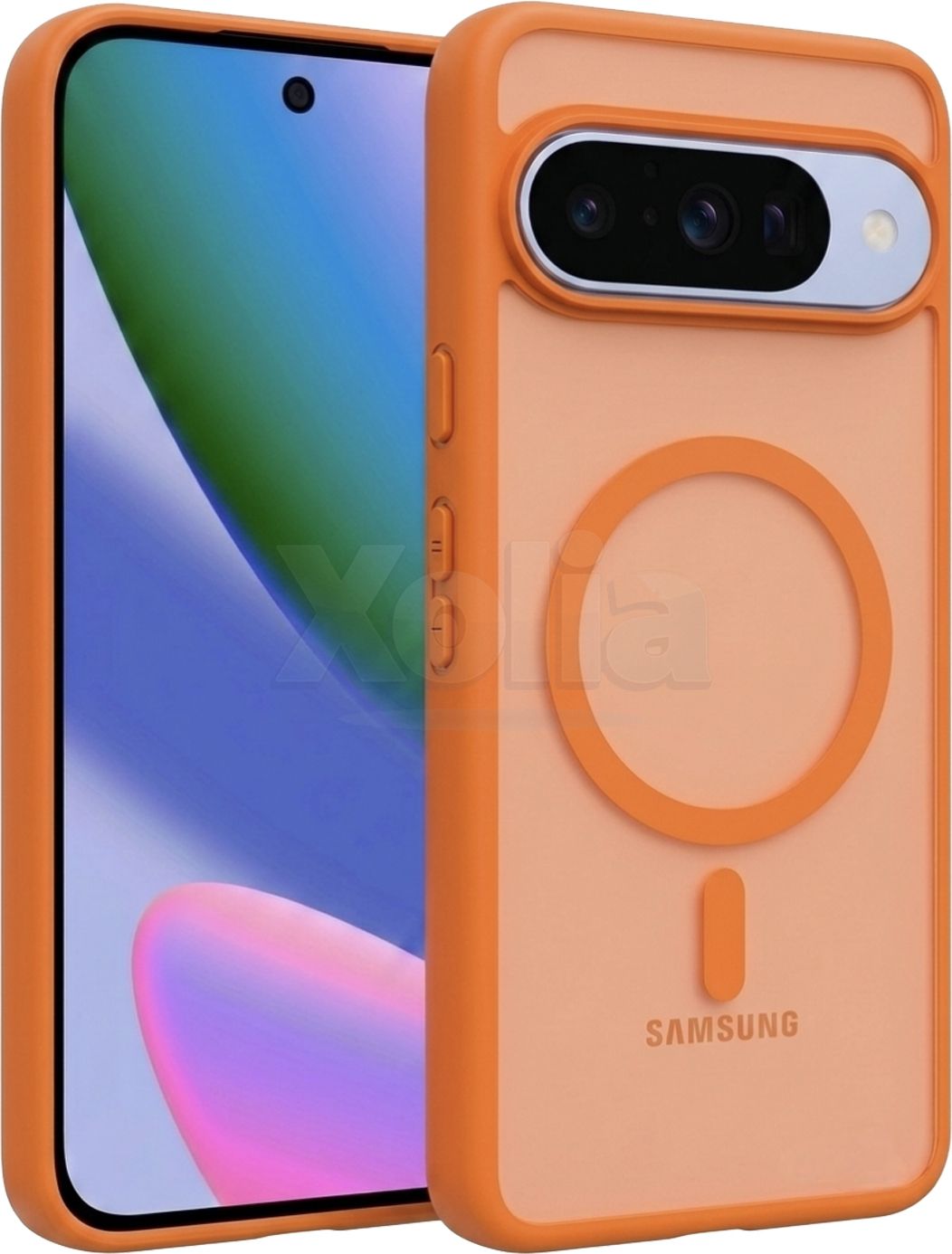 Xolia Back Cover for Google Pixel 10 (Orange, Shock Proof, Polycarbonate, Silicon, Pack of: 1)