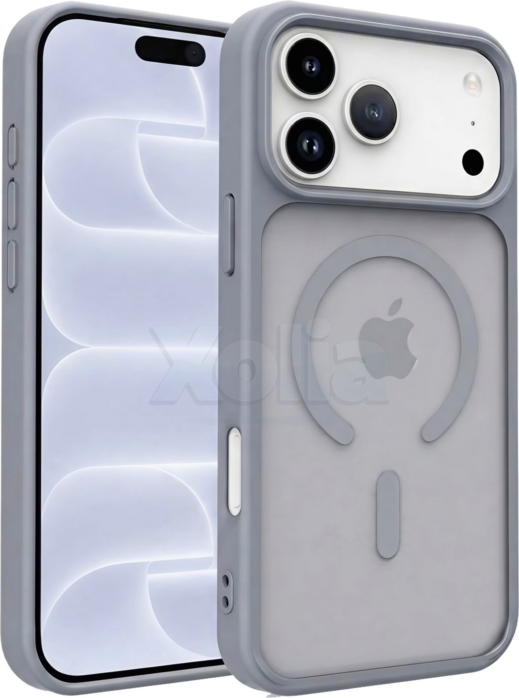 Xolia Back Cover for Apple iPhone 18 Pro (Grey, Shock Proof, Polycarbonate, Silicon, Pack of: 1)