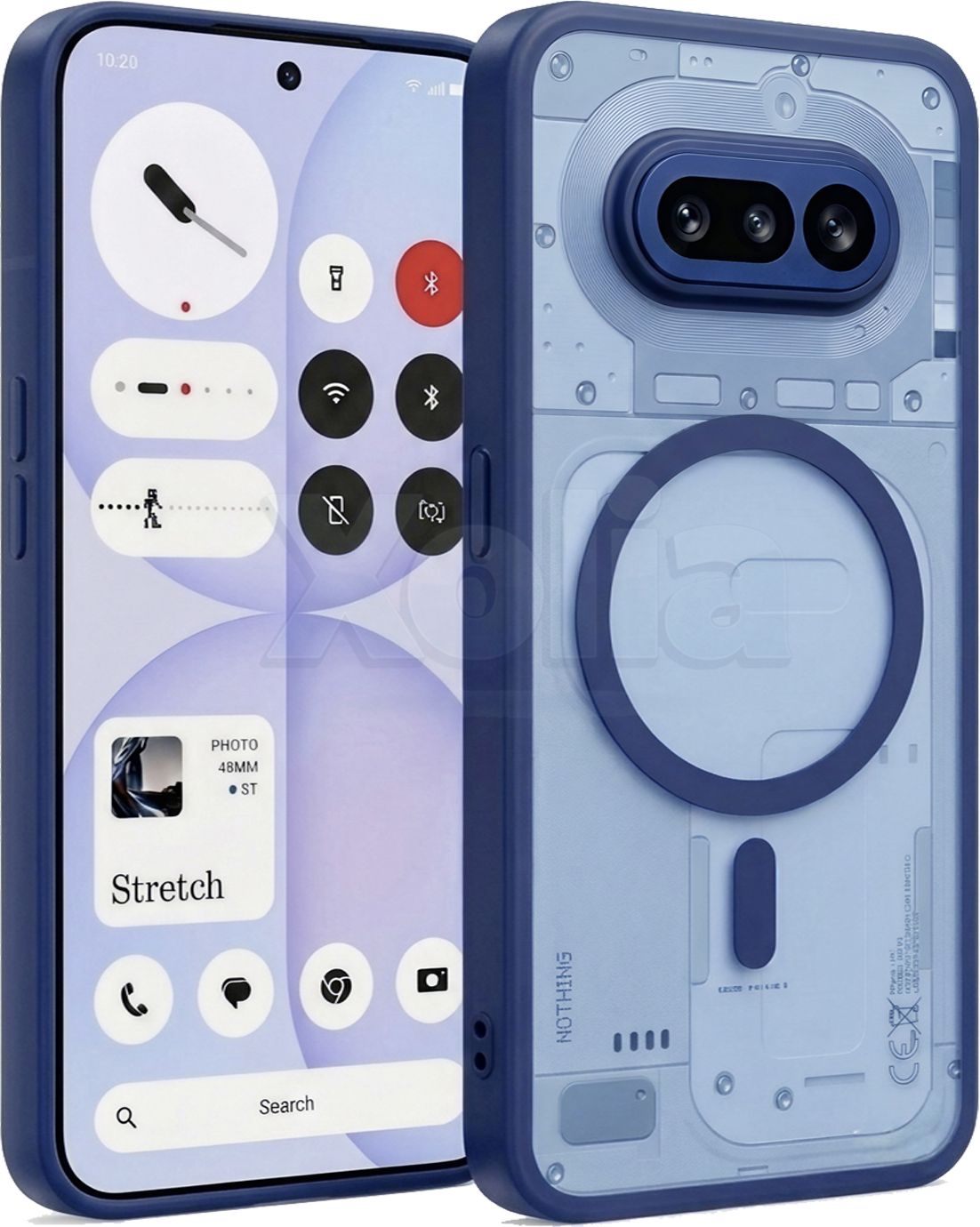 Xolia Back Cover for Nothing Phone 4a 5G (Blue, Shock Proof, Polycarbonate, Silicon, Pack of: 1)
