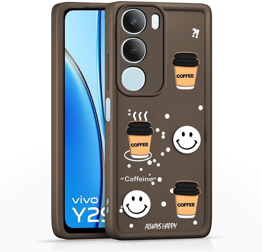 Micvir Back Cover for vivo Y29 5G (Brown, Silicon, Pack of: 1) — image 1 of 1