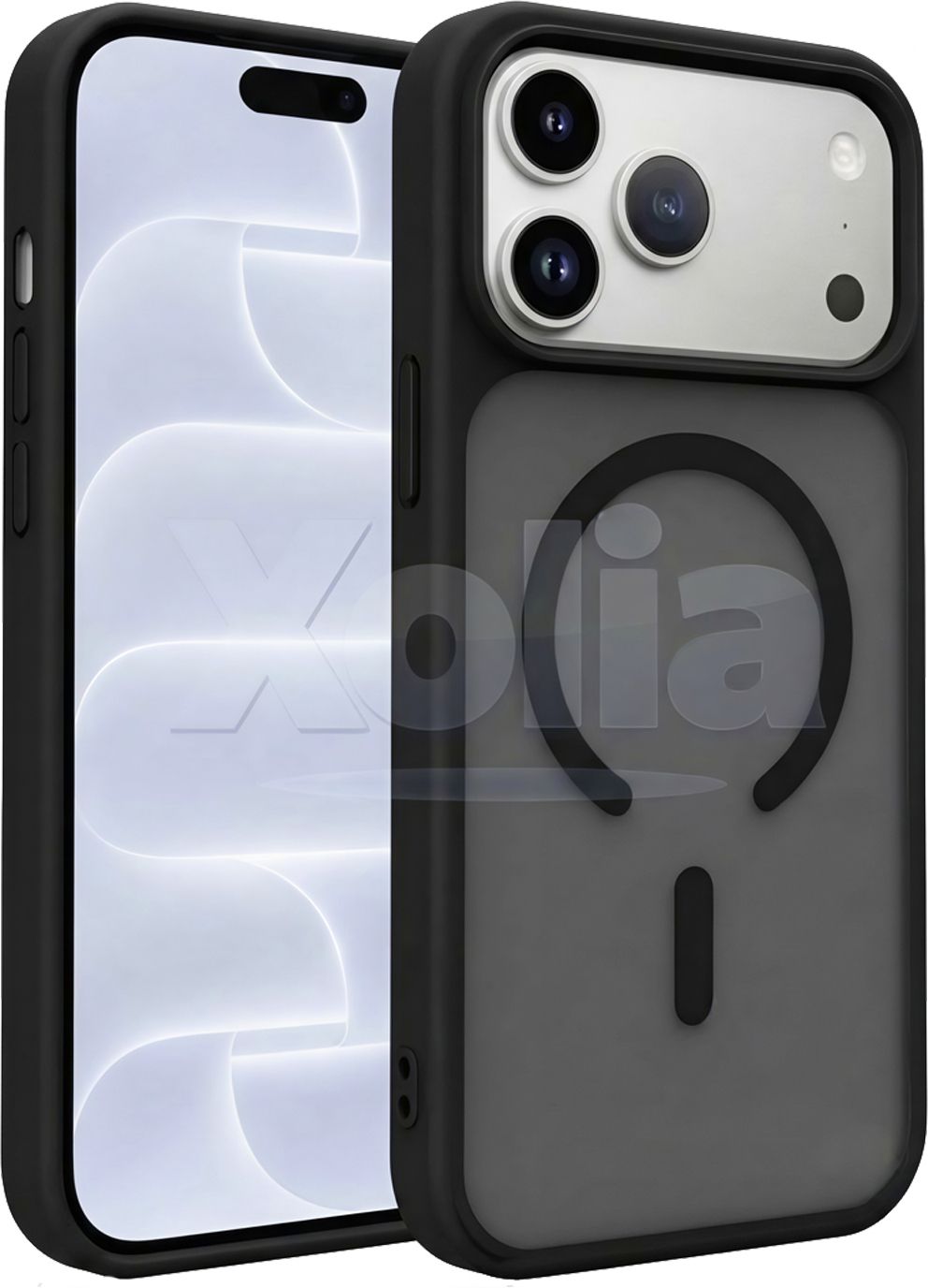 Xolia Back Cover for Apple iPhone 18 Pro (Black, Shock Proof, Polycarbonate, Silicon, Pack of: 1)