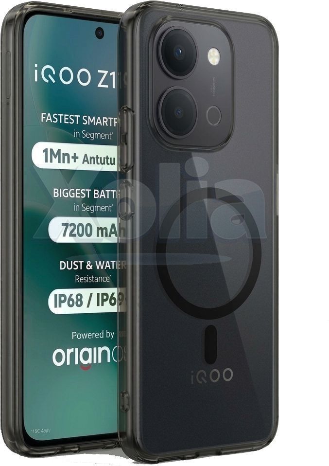 Xolia Anti Yellow Back Cover for iQOO Z11x 5G (Black, Anti-Yellow, Polycarbonate, Pack of: 1)