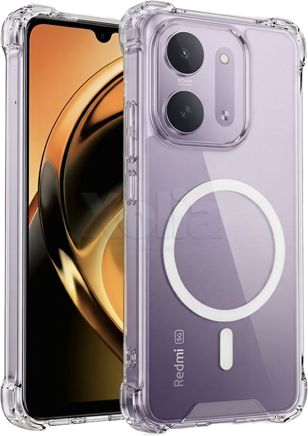 Xolia Back Cover for Redmi 17c 5G (Transparent, Shock Proof, Polycarbonate, Silicon, Pack of: 1)