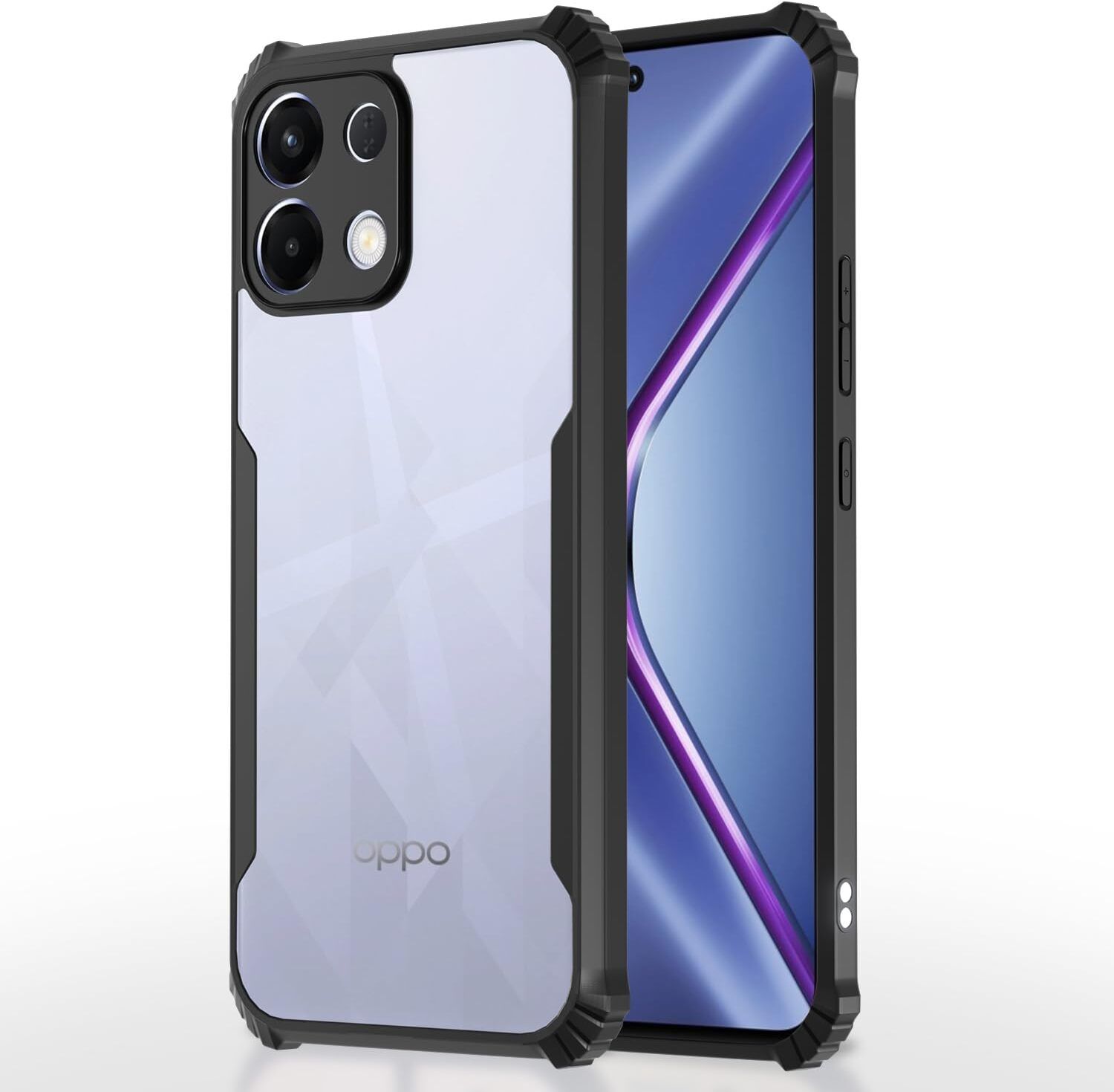 Black Border - Transparent Back iPaky Mobile Back Cover Case