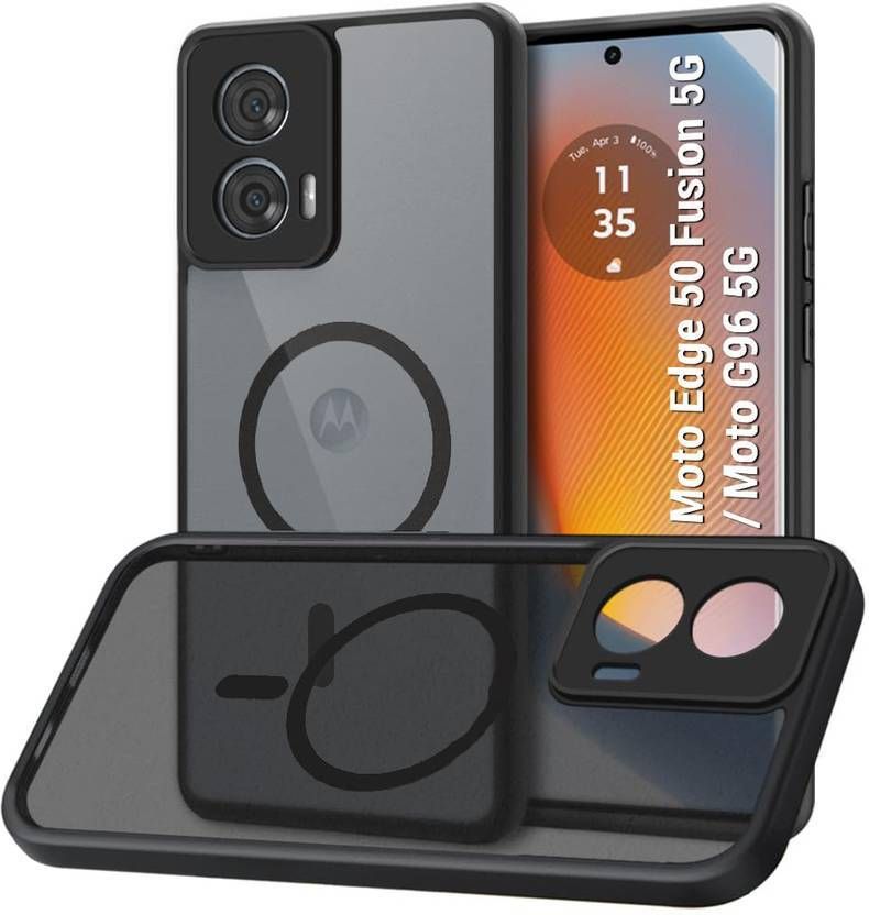 Micvir Back Cover for MOTOROLA G85 5G (Black, Shock Proof, Plastic, Silicon, Pack of: 1) — image 1 of 5