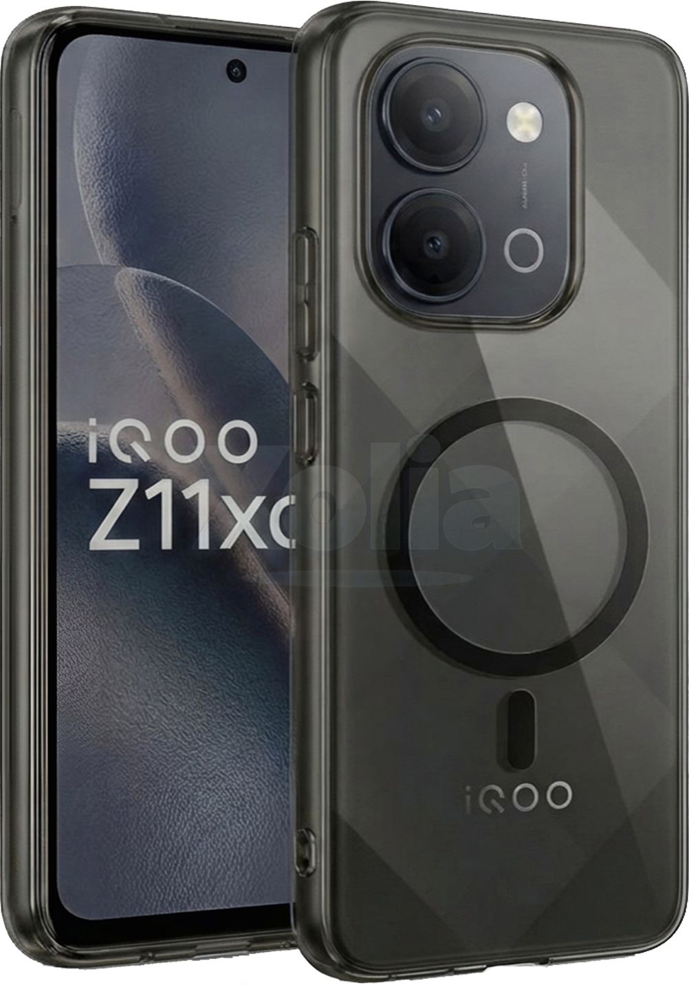 Xolia Back Cover for iQOO Z11xa 5G (Black, Shock Proof, Polycarbonate, Pack of: 1)