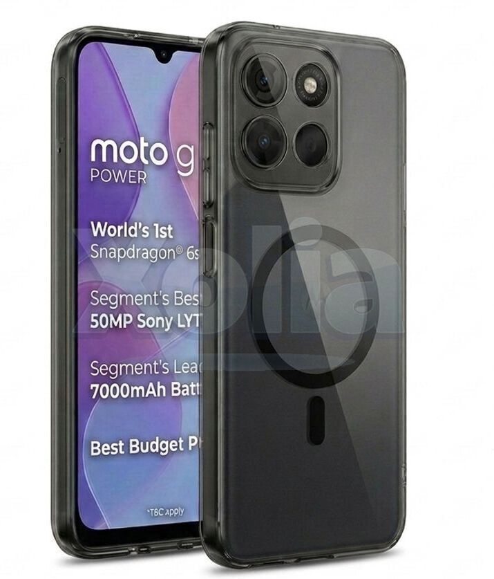 Xolia Anti Yellow Back Cover for Motorola Moto G57 Power 5G (Black, Anti-Yellow, Polycarbonate, Pack of: 1)
