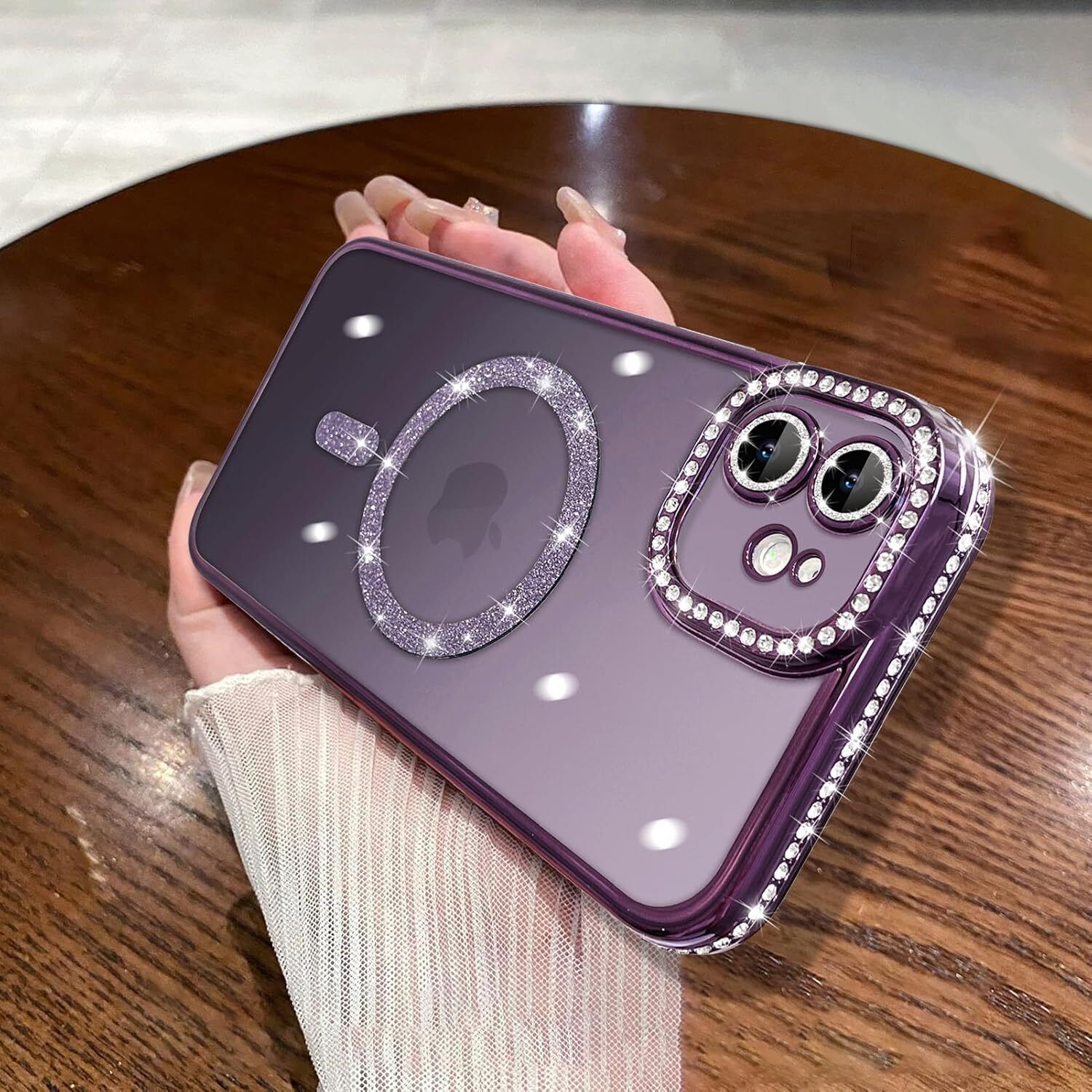 Micvir Back Cover for Apple iPhone 11 (Purple, Silicon, Pack of: 1)