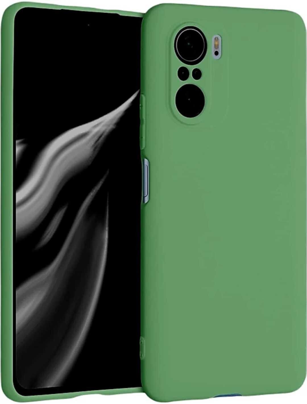 Micvir Back Cover for Mi 11x, Mi 11x Pro (Green, Grip Case, Silicon, Pack of: 1)