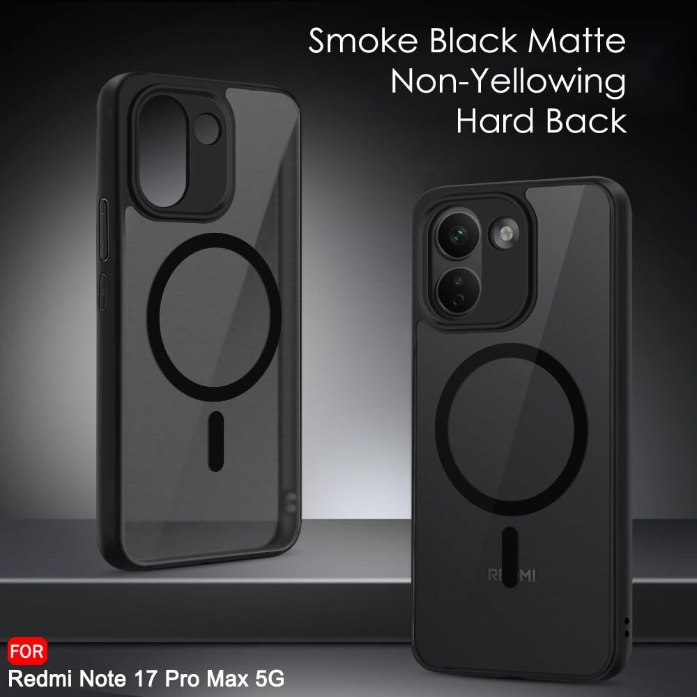 Xolia Back Cover for Redmi Note 17 Pro Max 5G (Black, Shock Proof, Polycarbonate, Silicon, Pack of: 1) — image 3 of 5