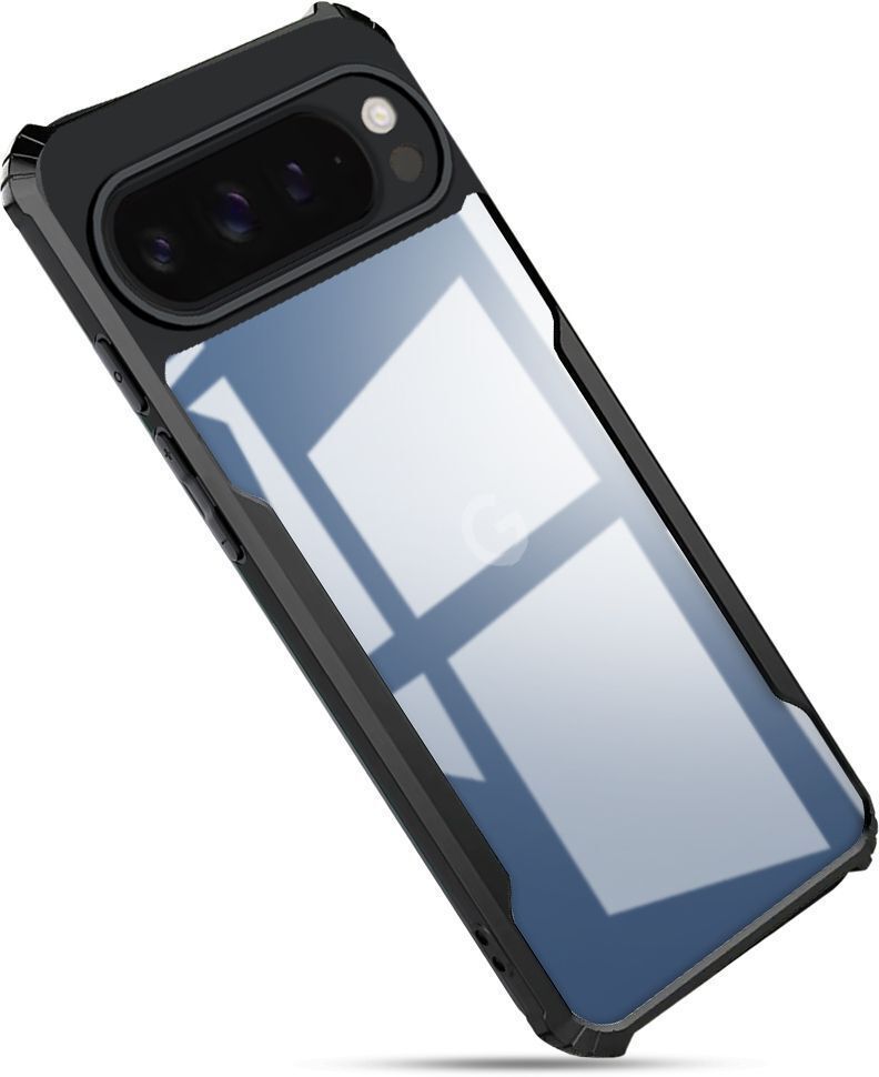 Micvir Back Cover for Google Pixel 10 Pro XL (Transparent, Black, Shock Proof, Polycarbonate, Pack of: 1)
